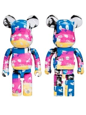 DCON 2019 ANDY WARHOL MONA LISA COLOURED 1000% BEARBRICK - BRAND NEW